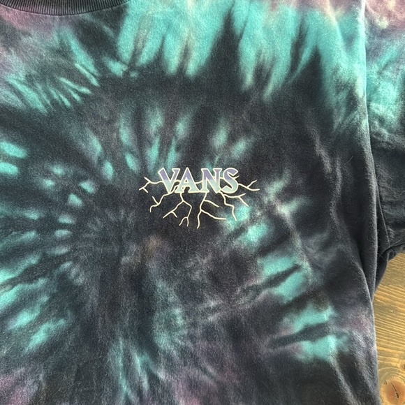 *SOLD* Vans Simpsons Mens T-Shirt Small Blue Otto Tie Dye Acid Short Sleeve Crew - Picture 3 of 9